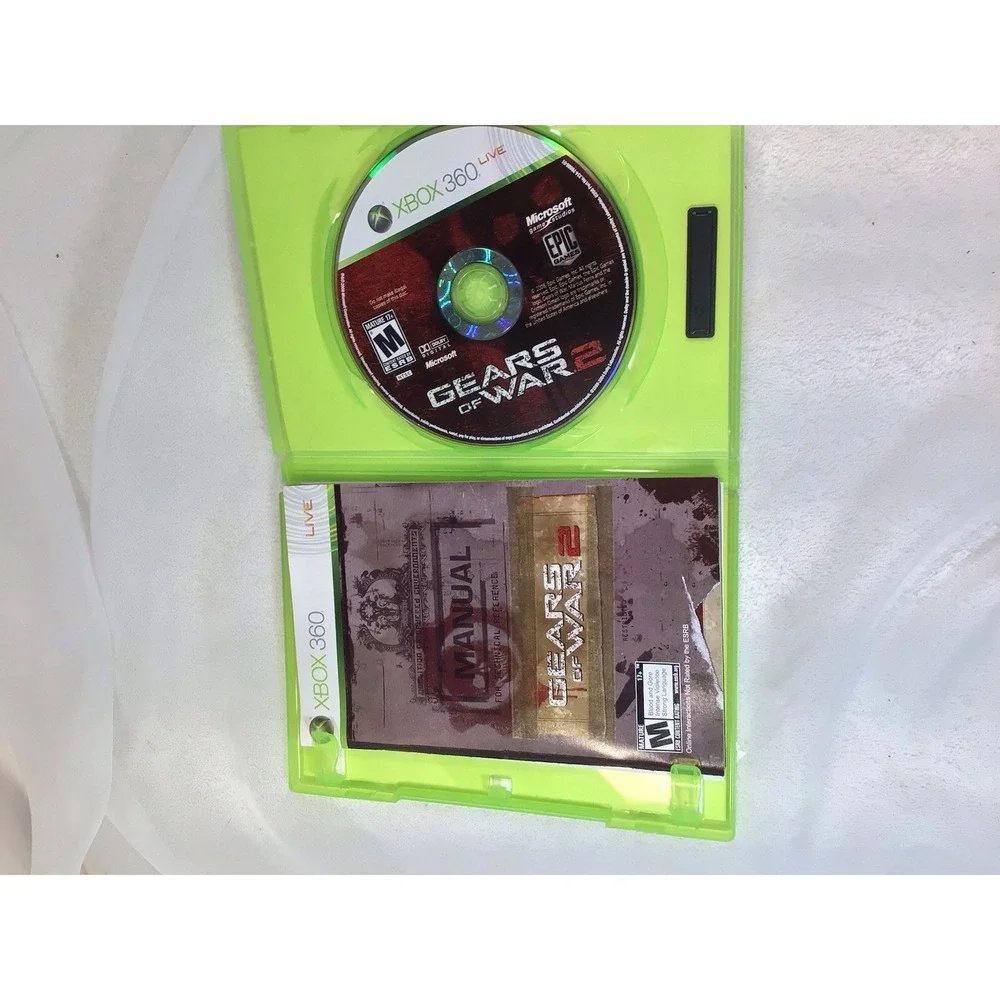 Gears of War 2 Microsoft Xbox 360 Video Game With Manual